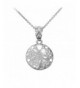 Dainty Sterling Sea Pendant Necklace