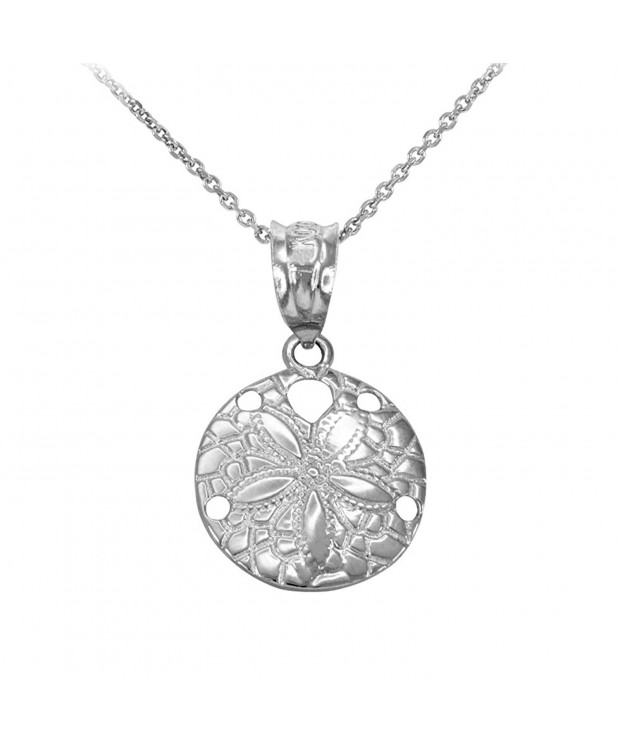 Dainty Sterling Sea Pendant Necklace