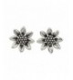 NOVICA Sterling Silver Earrings Sunflower