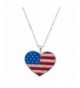 Lux Accessories Americana Stripes Necklace