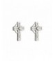 Celtic Cross Earrings Sterling Silver