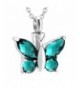 Butterfly Memorial Cremation Pendant Necklace