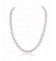 Freshwater Cultured Necklace 6 5 7 0mm rhodium plated base metal