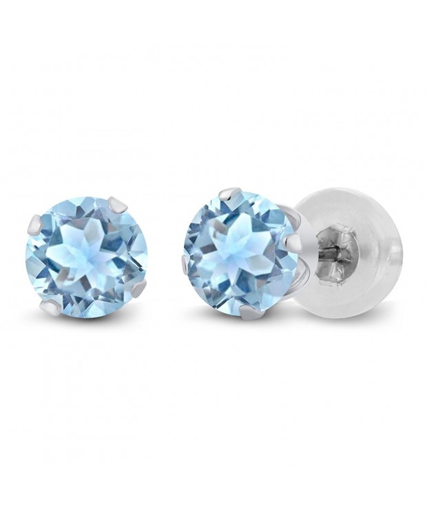 Topaz White Gemstone Birthstone Earrings