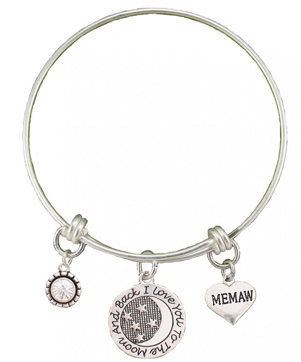 Memaw Silver Adjustable Bracelet Jewelry