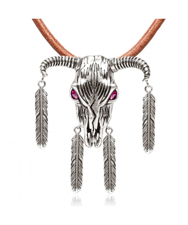 Karseer American Longhorn Feather Necklace