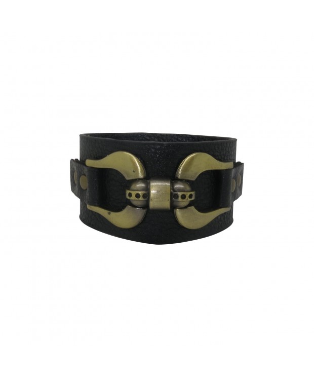 Leather Horseshoe Buckle Adjustable Bracelet