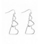 Fashion Interlocking Hearts Dangle Earrings