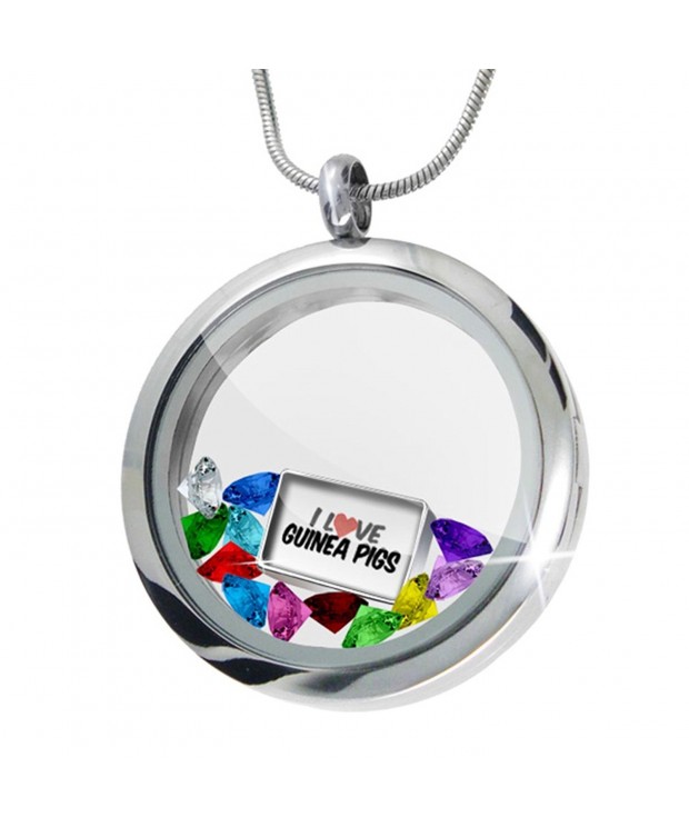 Floating Locket Guinea Crystals Neonblond