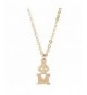 Phi Gold Plated Lavaliere Necklace