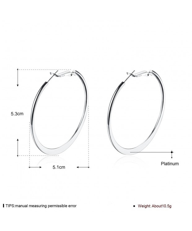 YAZILIND Elegant Simple Platinum Earrings
