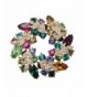 Vintage Flower Rhinestone Crystal Rainbow