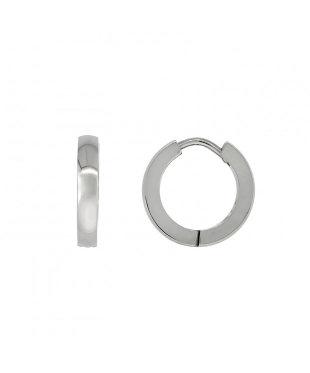 Stainless Earrings Rounded Brushed diameter