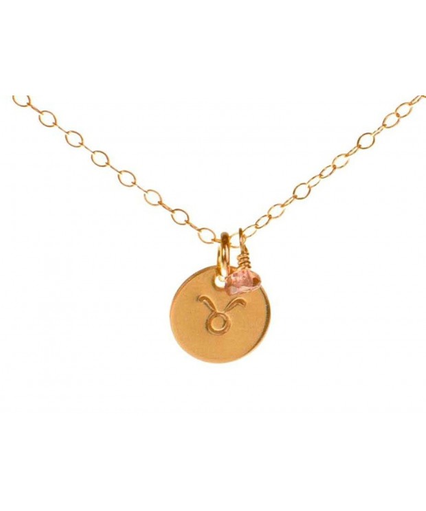 Taurus Necklace Filled Simple Pendant