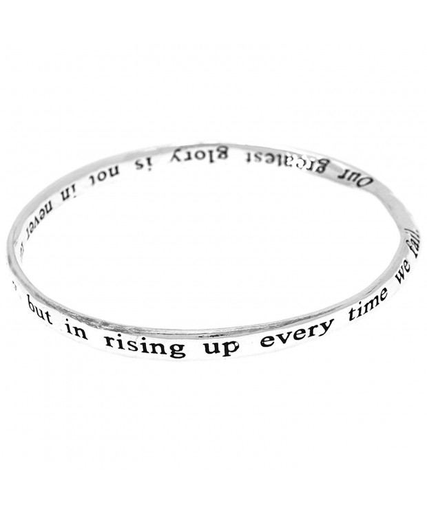 Greatest Inspirational Engraved Bangle Bracelet