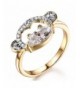 GULICX Marquise Zirconia Womens Gold Tone