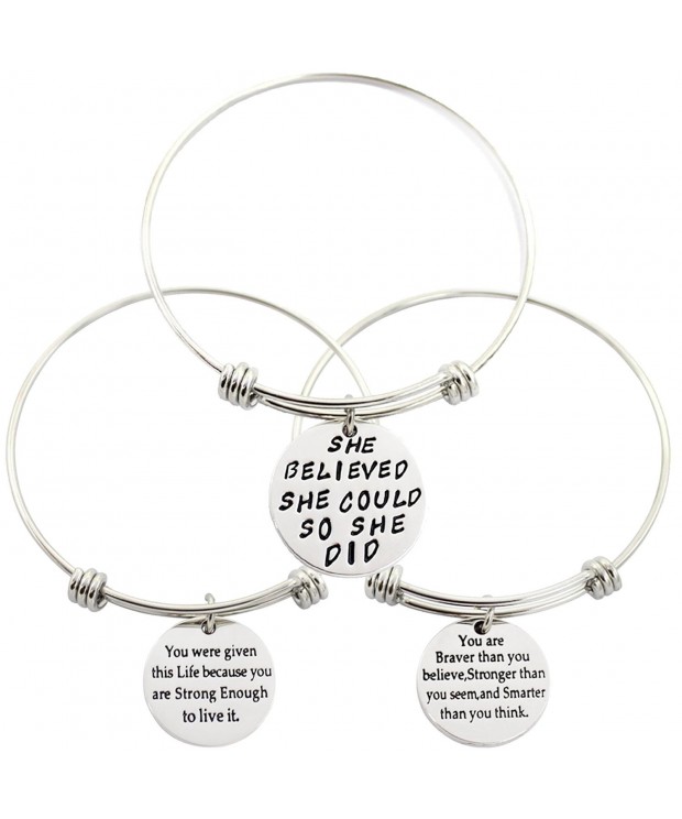 ALoveSoul Believed Inspirational Expandable Bangle