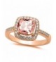 NYC Sterling Princess Simulated Morganite