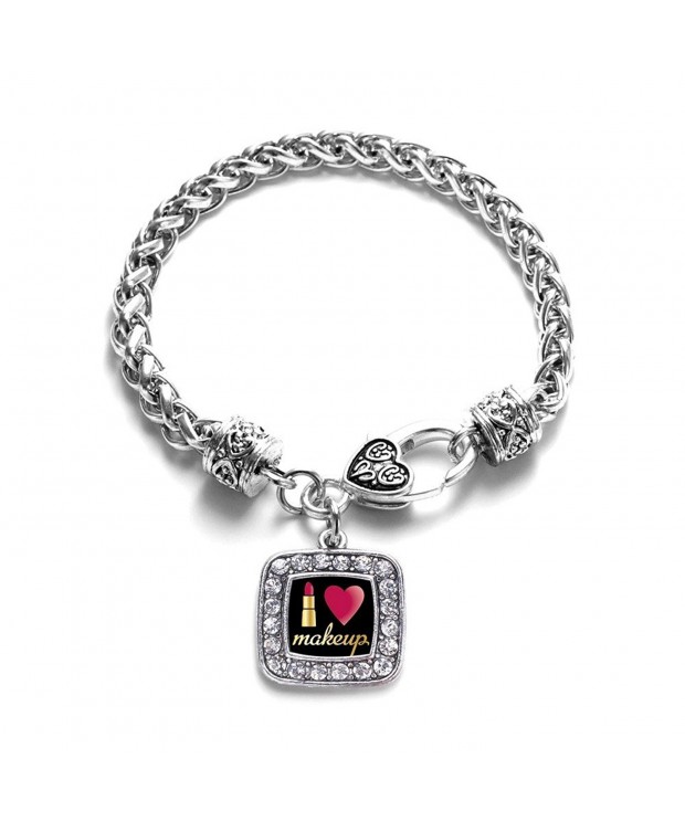 Makeup Classic Silver Crystal Bracelet