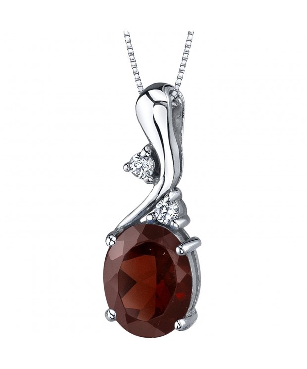 Illuminating Sophistication Sterling Rhodium Pendant