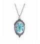 PMTIER Vintage Pressed Gemstone Necklace