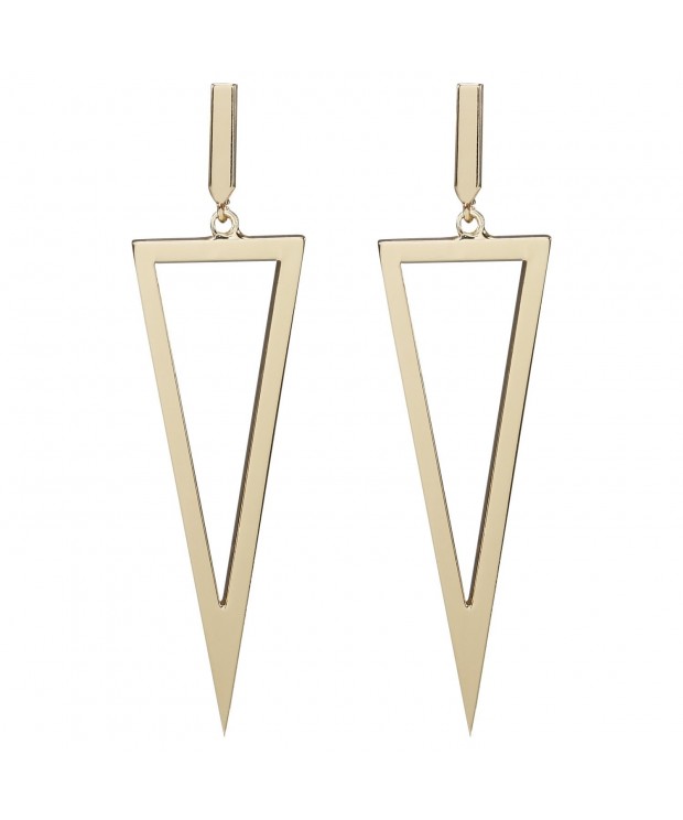 LILIE WHITE Geometric Triangle Earrings