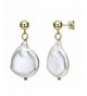 15 15 5mm Semi coin Freshwater Cultured Earrings