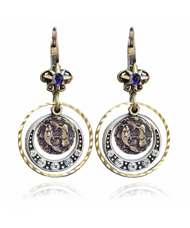 Pisces Zodiac Sign Astrology Earrings