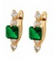 YAZILIND Plated Zirconia Square Earrings