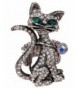 Jewelry Crystal Cat Stretch Halloween