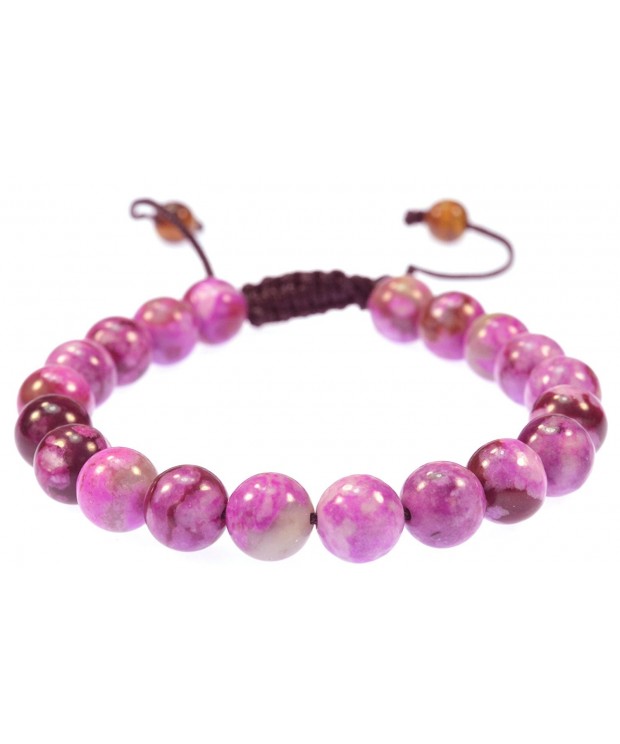 Magenta Gemstone Bracelet Healing Protection