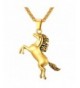 Little Pendant Plated Horse Necklace