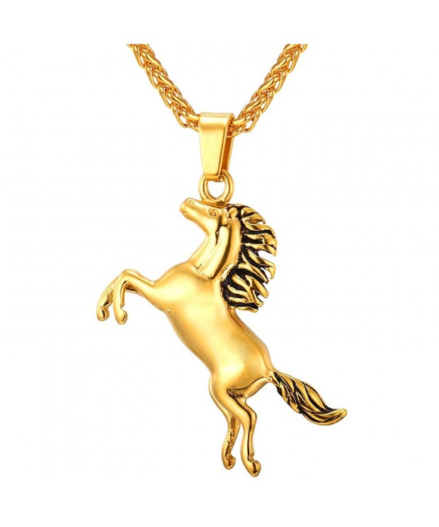 Little Pendant Plated Horse Necklace
