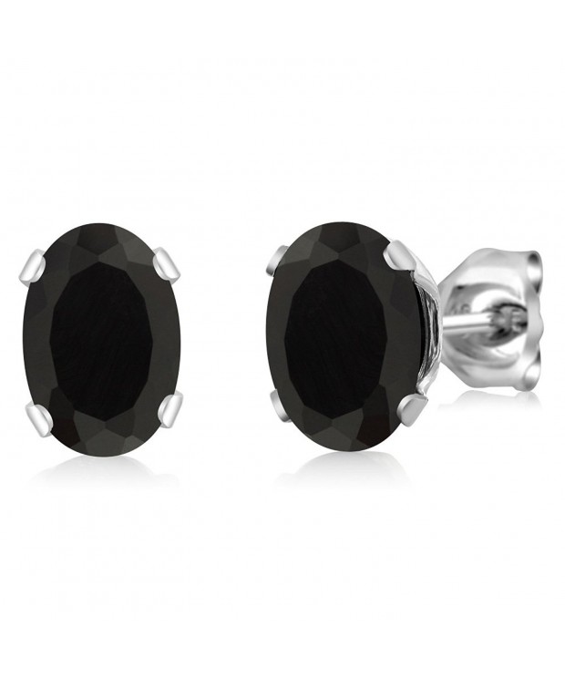 Shape Black Sterling Silver Earrings