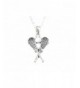 Lacrosse Sticks Silver Necklace Jewelry