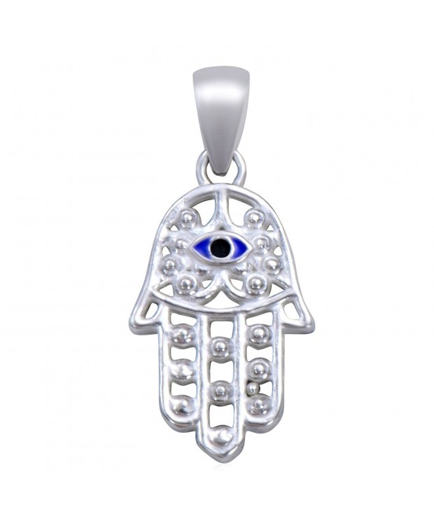 Sterling Silver Hamsa Pendant Protection