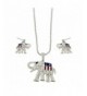 Republican Elephant Necklace Earring Set