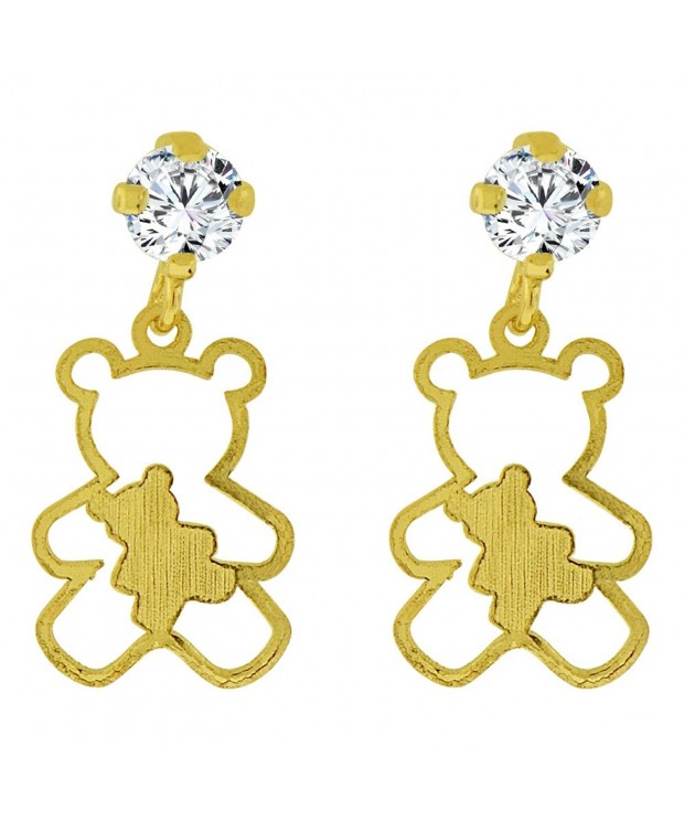 Yellow Silhouette Dangling Earring Created