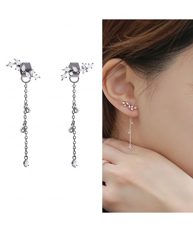 CIShop Diamond Earrings Elegant SilverTone