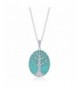Sterling Natural Turquoise Pendant Necklace
