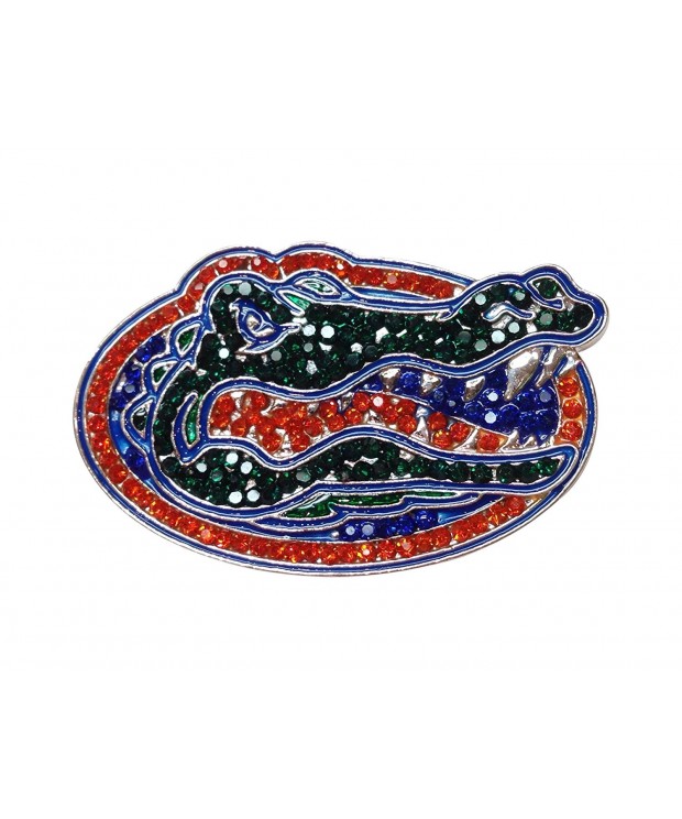 University Florida Crystal Emblem Brooch