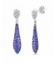 Sterling Crystal Earrings Swarovski Crystals