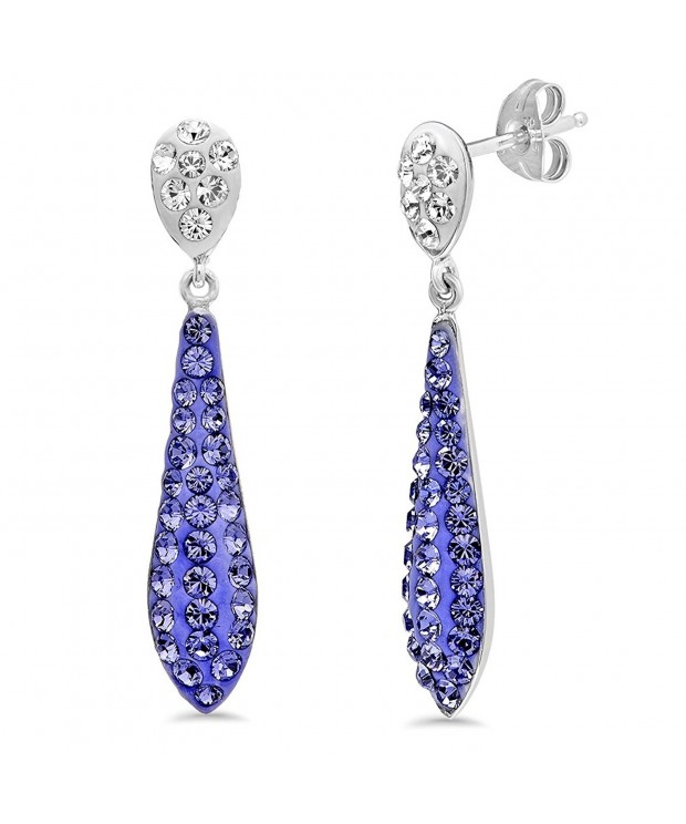 Sterling Crystal Earrings Swarovski Crystals