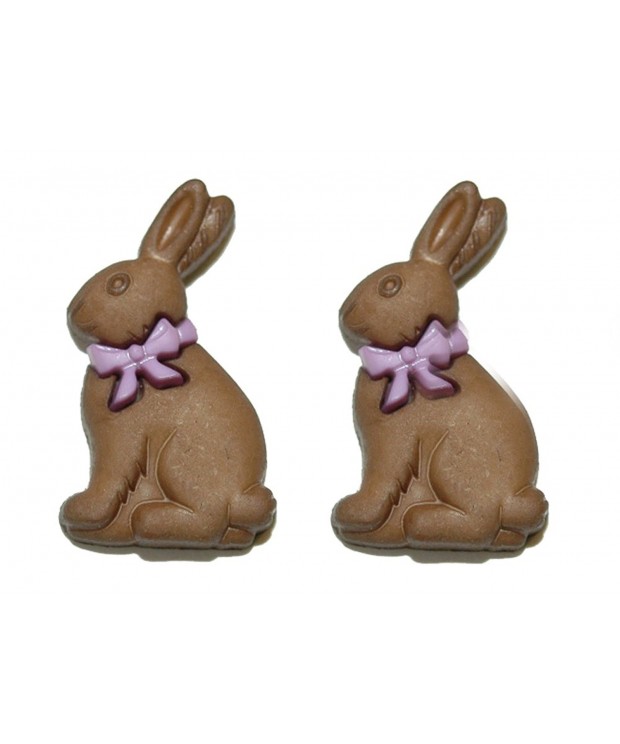 Chocolate Easter Bunny Earrings H138