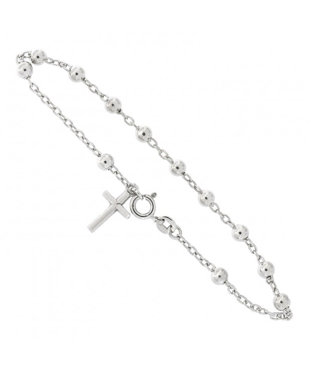 Sterling Silver Beads Rosary Bracelet