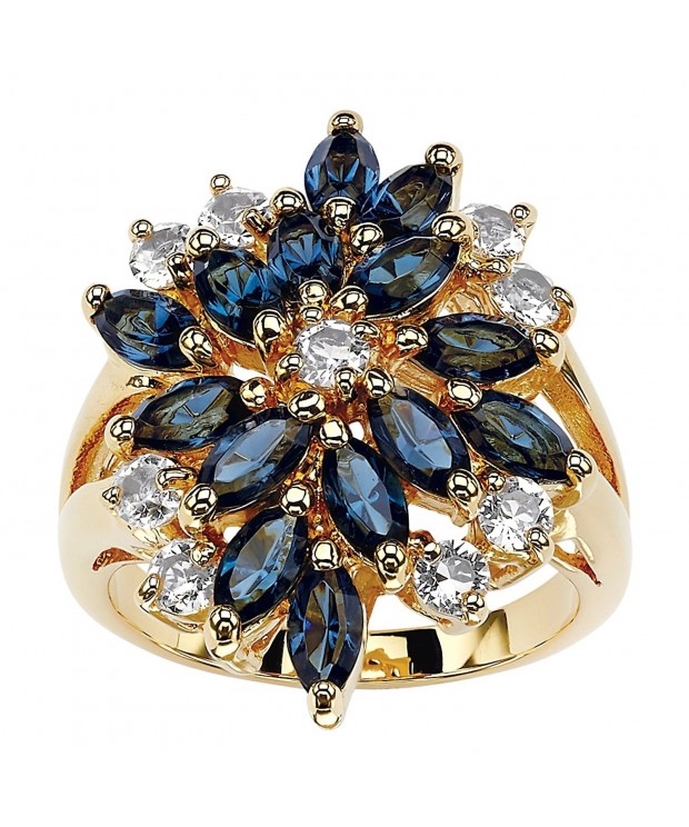 Gold plated Marquise Floral Swarovski Elements