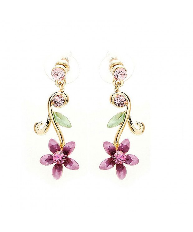 Glamorousky Earrings Austrian Element Crystals