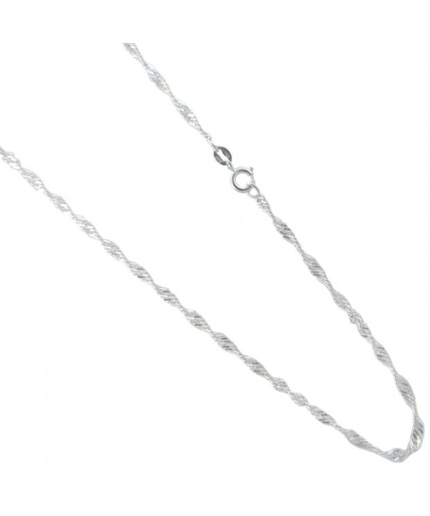 Singapore Sterling Italian Necklace Available