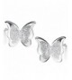 Mariafashion Sterling Hypoallergenic Butterfly Earrings