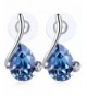 Carfeny Earrings Sapphire SWAROVSKI Elements